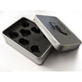 thumbnail image 2 of Galactic Dice Premium Dice Sets - Hollow Rainbow Metal & Red Hearts Set of 7 Dice with Tin, 2 of 2