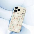 thumbnail image 4 of For iPhone 17 Pro Max Case Leaves and Canes Pattern Printing Straight Edge TPU Phone Back Cover - Be, 4 of 5