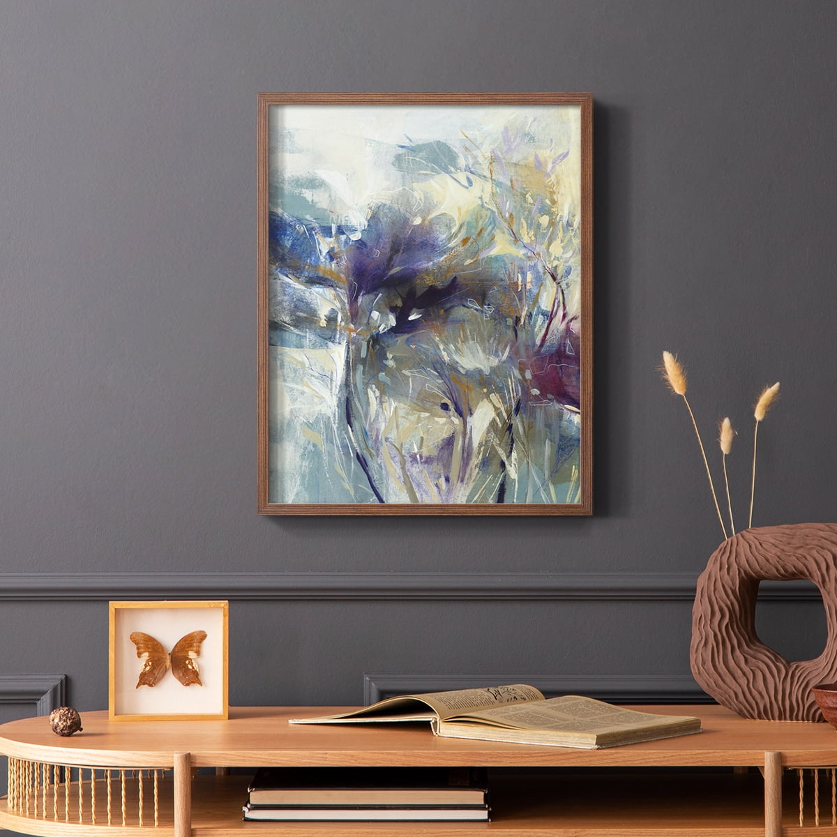 Meadow Saffron I in Brown Solid Wood 8 x 10 Framed Print