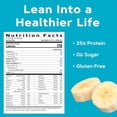 thumbnail image 5 of GNC Lean Shake 25 Batido de proteínas, control de peso clínicamente probado, sustituto de comida, 25 g de proteína sin azúcar añadido, listo para beber, crema de plátano, paquete de 12, 5 of 5