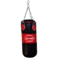 thumbnail image 2 of 185-L Heavy Duty Red & Black Filled Punching Bag - Large with Chains, 2 of 3