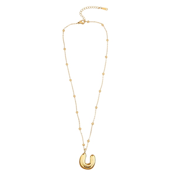 Collar Con Letras De Burbuja Collar Con Iniciales Doradas Para Mujeres Y Niñas Collar Con Colgante De Oro Collares Con Letras Joyas Regalo Regalo Para El Día De La Madre