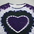 thumbnail image 4 of Women's Casual Tie Dye Heart Graphic T Shirt Short Sleeve Crewneck Tee Tops, 4 of 7