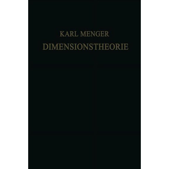 Dimensionstheorie, (Paperback)