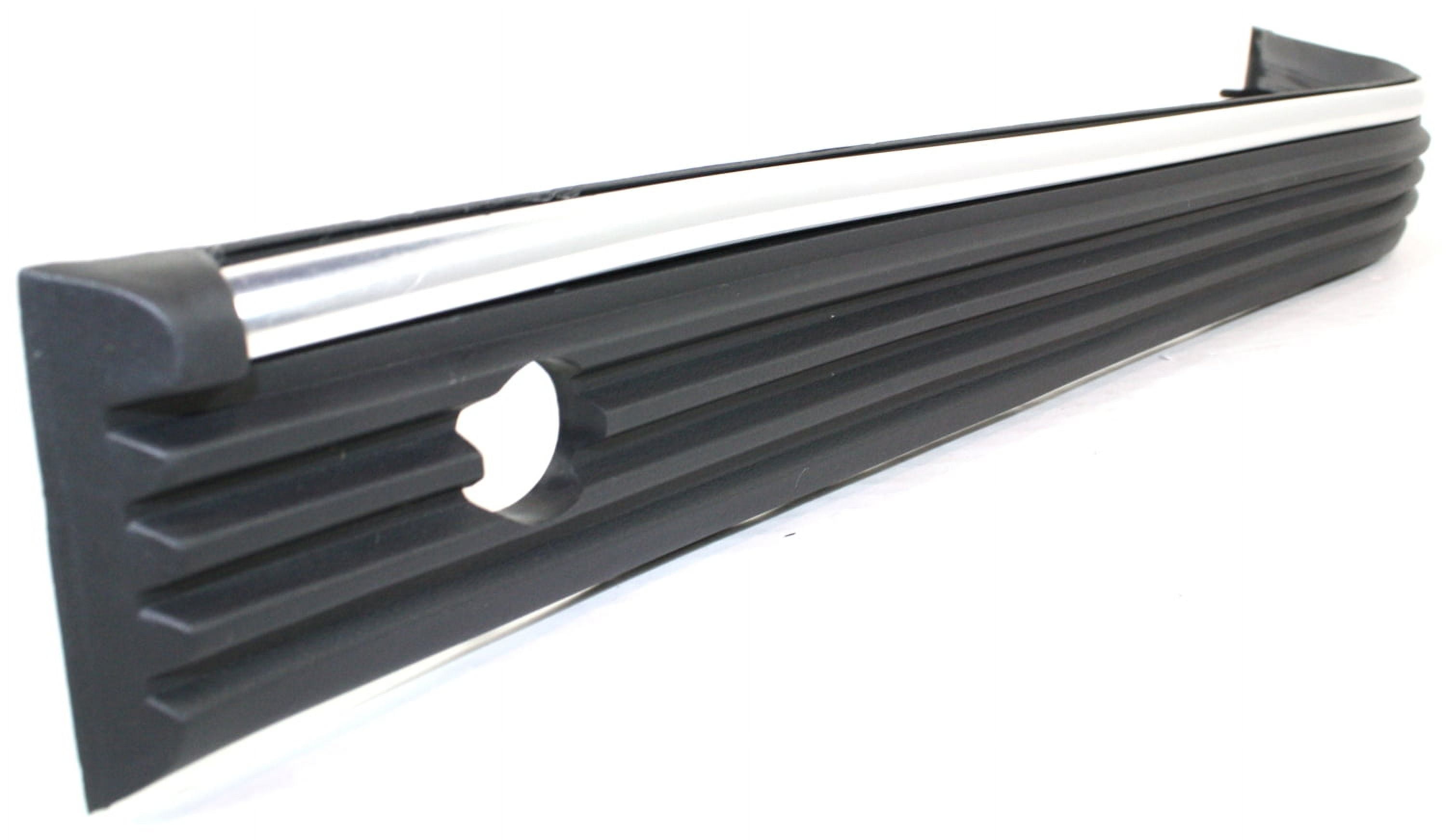 Bumper Trim Compatible With 1988-1998 Chevrolet C1500 GMC Front, Left Driver Black