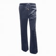 thumbnail image 3 of KPOPLK Linen Cargo Pants Tall Women Wide Leg Casual Palazzo Pant White Summer Baggy Flowy Vacation Pants with Pockets Size XXL,Navy, 3 of 6