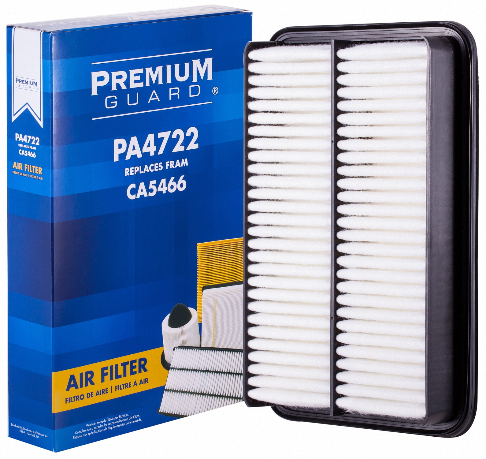 PG Air Filter PA4722 | Fits 1998-02 Chevrolet Prizm, 1995-02 Mazda Millenia, 1993-02 Toyota Corolla