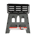 thumbnail image 2 of House 2 Home, 12.5" Plastic One Step Folding Step Stool with Grip Stripe - Gray, 2 of 4