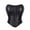 Black, variant on Womens Shapewear Women's Gothic Corset Bustier with Zipper Waist Trainer Weight Loss Helper Black XXL