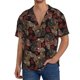 thumbnail image 1 of Fotbe Hearts and French Bulldog Camisa Estampada de Manga Corta para Hombre, Casual de Verano, Estilo Playero, Sin Arrugas-3X-Large, 1 of 5