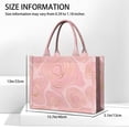 thumbnail image 3 of Large Capacity Tote Bag,Pink Gold Marble Pattern Handbag Fashion Luxury Tote Bag,15.7"x13"x 5.1" Inches,Laptop Compatible, 3 of 6