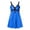Blue, variant on CHUMUD Petite Womens Summer Nightgowns V-Neck Spaghetti Strap Nightgown, Lace Trim Empire Waist Sleep Dress Lounge Pajamas