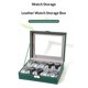 thumbnail image 3 of Watch Box, 10 Slot Mens Watch Case, Watch Storage Holder Organizer, Watch Display Case with Glass Lid, Anniversary Birthday Christmas Gifts for Men Women - green(Excluding watches), 3 of 5