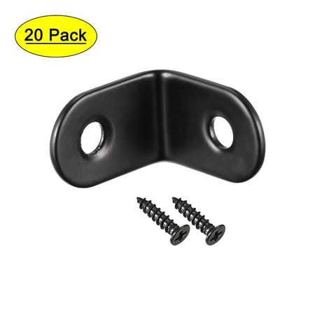 

Uxcell L Shape 25x25x16mm Black Corner Brace Angle Bracket 20 Pack