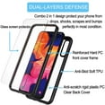 thumbnail image 6 of Samsung Galaxy A50 Case, Takfox Galaxy A50 Cover with [Tempered Glass Screen Protector] Shockproof Plastic TPU Slim Crystal Clear Hard Case Transparent Full Body Sturdy Bumper Phone Case - Black, 6 of 7