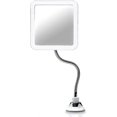 thumbnail image 1 of Flexible Magnifying Mirror With Led Light, 5x Magnification, Strong Suction Cup - Illuminated Makeup Mirror With Glare-free Lighting (mira +), 1 of 3