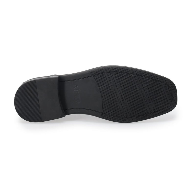 apt 9 black dress shoes Black Patent Leather Loafer with Metal Accent – Suits & More main image 1
