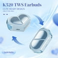 thumbnail image 2 of Heart Wireless Earbuds for Girls Kids, Cute Small Mini Tiny Invisible Earbuds Wireless Bluetooth for Small Ears Canals Women Rose Gold Kawai Blue Tooth Ear Buds for iPhone Android, 2 of 7