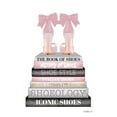 thumbnail image 2 of Greenwood, Amanda 15x18 White Modern Wood Framed Museum Art Print Titled - Pink Bookstack Shoe, 2 of 4