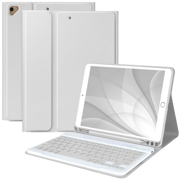 Funda con teclado MMK para iPad 10.2 9.ª, 8.ª generación, con teclado