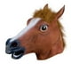 thumbnail image 5 of Máscara de cabeza de animal, tocado de animal para disfraces, espectáculos de Halloween Caballo marrón, 5 of 8
