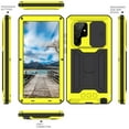 thumbnail image 7 of Galaxy S22 Ultra 5G Case with Built-in Glass Screen Protector,Allytech Hard PC and Shockproof TPU Life Waterproof Slide Camera Lens Protective Kickstand Cover for Samsung Galaxy S22 Ultra 2022, Yellow, 7 of 7