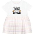 thumbnail image 3 of Inktastic Watching Football with My Uncle Girls Baby Dress, 3 of 5