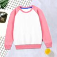 thumbnail image 2 of Mnyotv Cotton Raglan Long Sleeved T Shirt for Boys Girls Casual Basic Crewneck Sweatshirts Size 1-2Years, 2 of 5