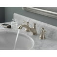 thumbnail image 2 of Delta Cassidy Two Handle Widespread Bathroom Faucet - Low Arc Spout - Less Handles, Stainless, 2 of 2