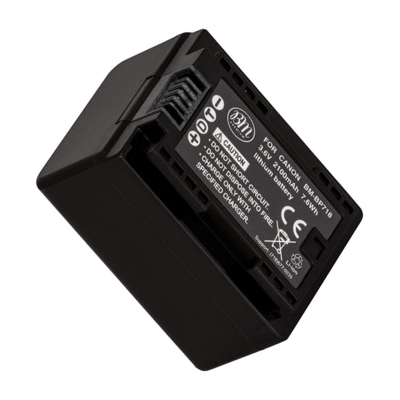 Batería Bm Premium Decoded BP-718 para Canon VIXIA HF R70 Videocámara