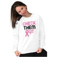thumbnail image 4 of Breast Cancer Check Them Out BCA Women Crewneck Sweatshirt Brisco Brands S, 4 of 6