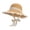 Khaki, variant on Womens Summer Sun Hat with Ruffle Wide Brim Outdoor Beach Caps Lace Strap Mesh Hats Ladies Travel Casual Cap Brown