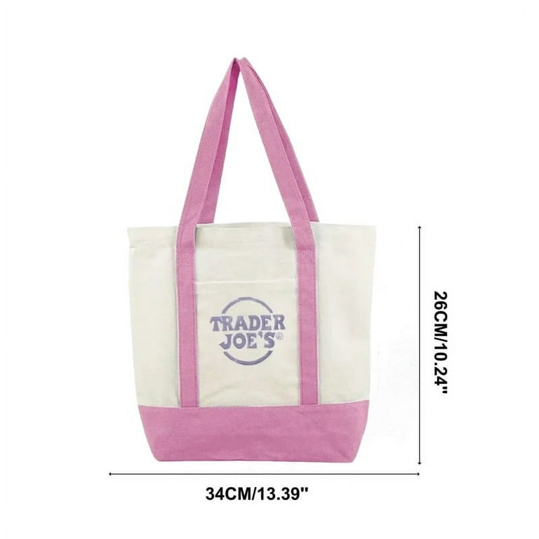 Trader Joe's Mini Pastel Canvas Tote Bags,2025 Limited