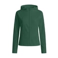 thumbnail image 6 of Xdegoge Hooded Sporty Jacket for Women Zip Front Long Sleeve Slim Fit Performance Activewear Lightweight Breathable Comfort Workout Yoga Gym Athletic Outdoor Fashion Layering Spring Summer Tops, 6 of 7