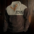 thumbnail image 2 of Chandail en Molleton Sans Capuche pour Hommes à Manches Longues, Col Rond, Chandail-Over pour un Confort et un Style Décontractés Quotidiens à la Mode Urbaine, 2 of 3