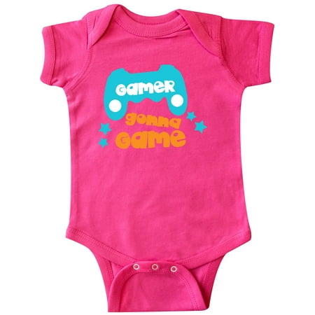 

Inktastic Gamer Gonna Game Joystick Joypad - Orange Blue Gift Baby Boy or Baby Girl Bodysuit