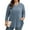 # BLUE, variant on TEMOFON Plus Size Tops for Womens Long Sleeve Lightweight Sweaters Crew Neck Fall Tunic Tops Casual Loose Button Shirts 3XL