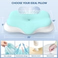 thumbnail image 3 of Cervical Neck Pillow for Sleeping - Ergonomic Pillow for Side Sleeper, Contour Neck Pillow Cooling Memory Foam Pillow, 3 of 4