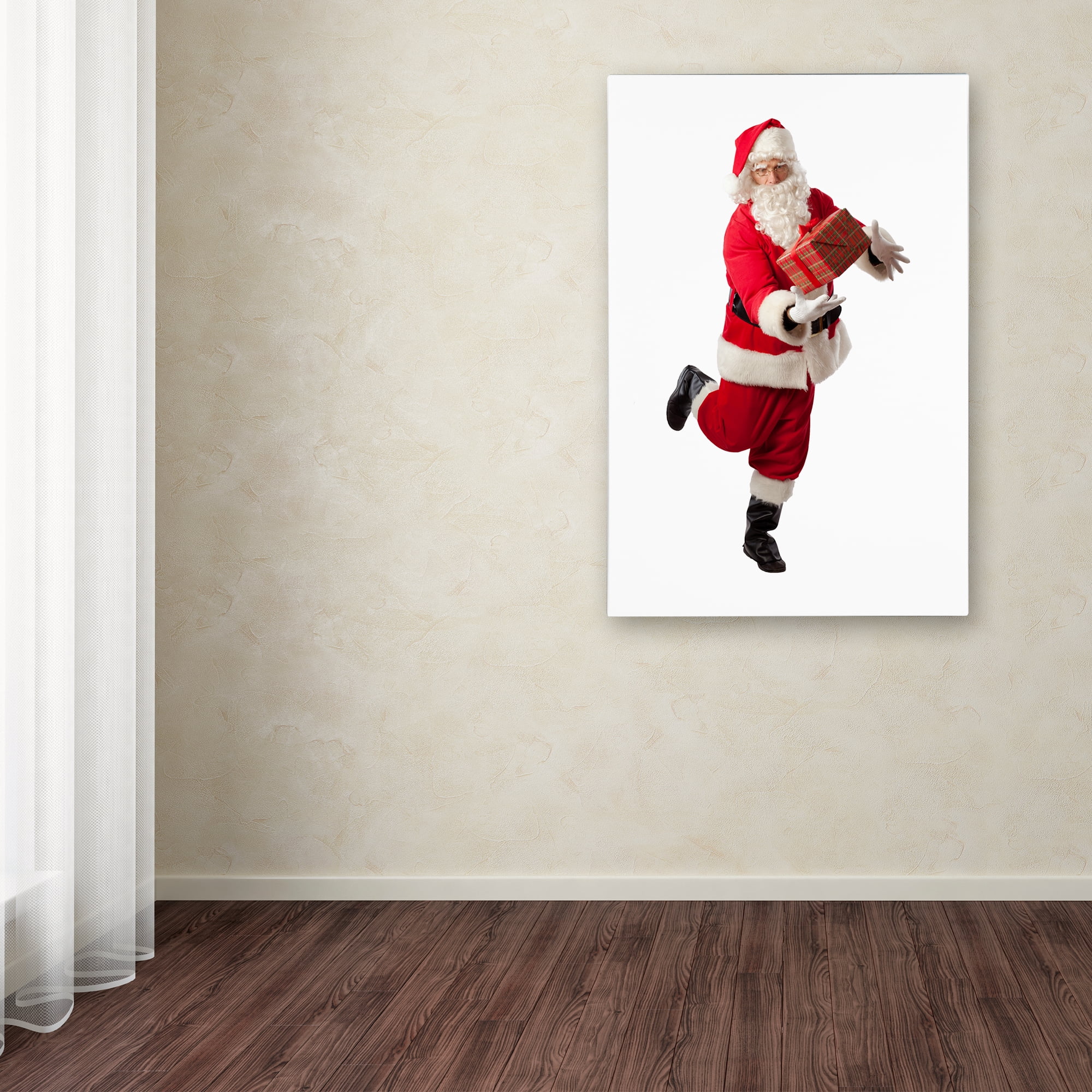 Trademark Fine Art 'Santagift dance-10067' Canvas Art by Ed Wheeler