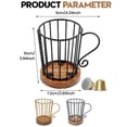 thumbnail image 3 of Wiueurtly Wood And Art Cup Holder For Toothpaste Cup Storage Disposable Cup Heat Insulation Coffee Mate And Filter Paper Storage, 3 of 9