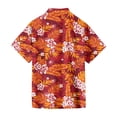 thumbnail image 6 of QHRMKOG Mens Hawaiian Shirt Loose Fit Print Short Sleeve Beach Shirt Breathable Tropical Holiday Button Down Hawaiian Shirts Summer Casual Tops Red 2XL, 6 of 6