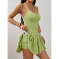 thumbnail image 6 of Tennis Dress with Built in Shorts and Bra Golf Dresses for Women with Shorts Tennis Dress Cut Out Green M, 6 of 7