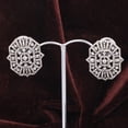 thumbnail image 3 of Natural Diamond Gemstone 925 Sterling Silver Earrings, 3 of 3