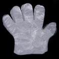 thumbnail image 4 of 100 Guantes Plástico Desechables para Restaurante Hotel Manipulación Pollo Crudo., 4 of 8