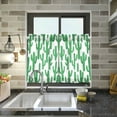 thumbnail image 4 of Yayeee Kitchen Curtains Tier Pair Light Filtering 27"x36" Rod Pocket Short Cafe Window Panel, Cactus Pattern, 4 of 7