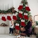 thumbnail image 3 of Mini media navideña Zmeidao, calcetín navideño con monograma inicial bordado, mini media navideña tejida personalizada para decorar el árbol de Navidad en familia., 3 of 4