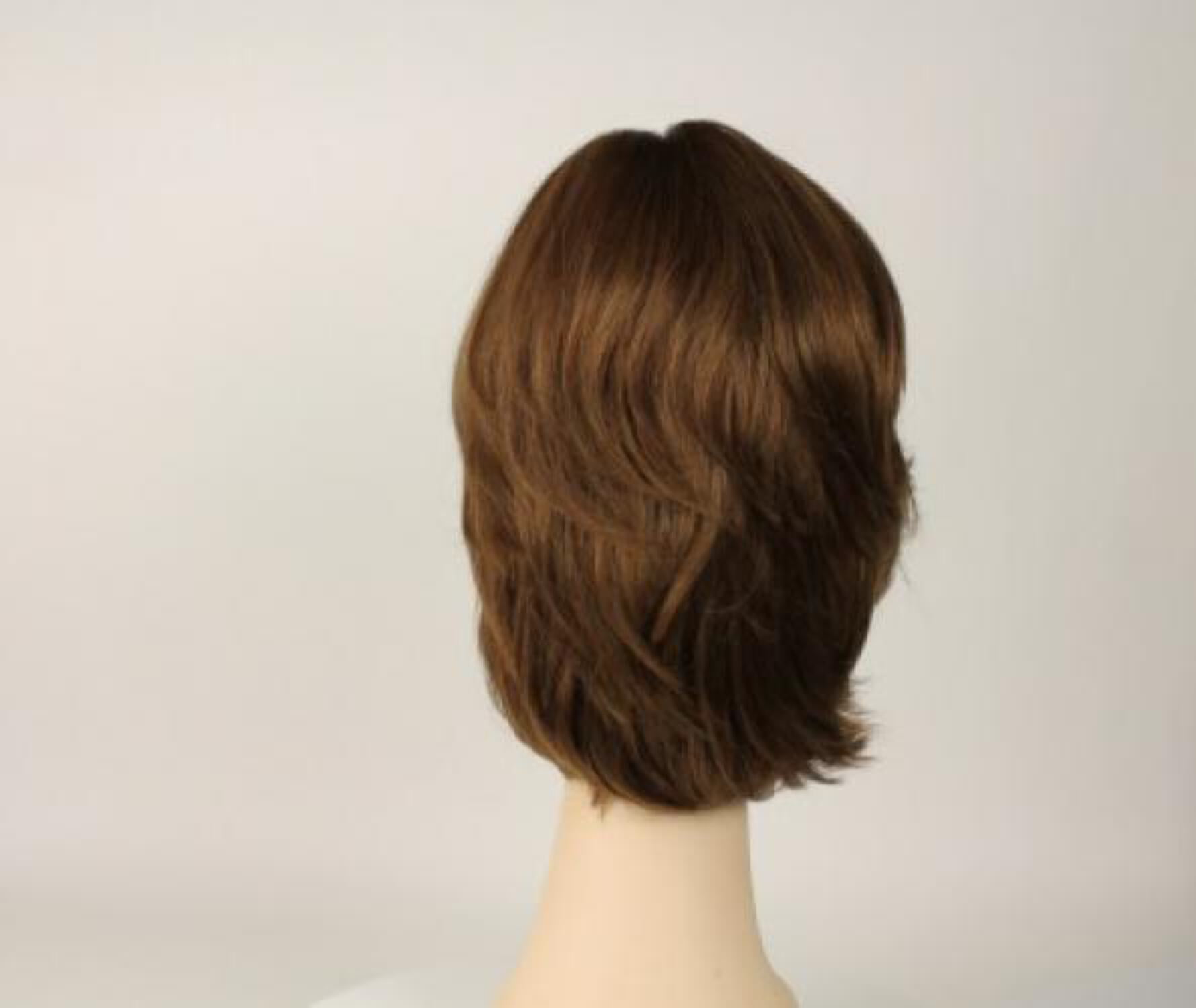 European Human Hair Freeda Wig Regina Light Brown With Blonde Highlights Multi Skin Top Size L