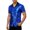 Blue, variant on Mens Shirts Casual Carnival Disco Glitter Short Sleeve Lapel Top Party Dance Club Night Out Comfortable Shirt for Men Black L