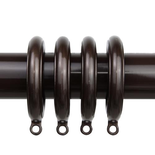 InStyleDesign 10 Decorative Curtain Eyelet Rings 13/4 inch n/a Black