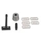 thumbnail image 2 of Double Edge Safety Trimmer Long Handle Metal Beard Clipper Set Vintage Beard Trimmer with Stand Blades for Men Black, 2 of 4